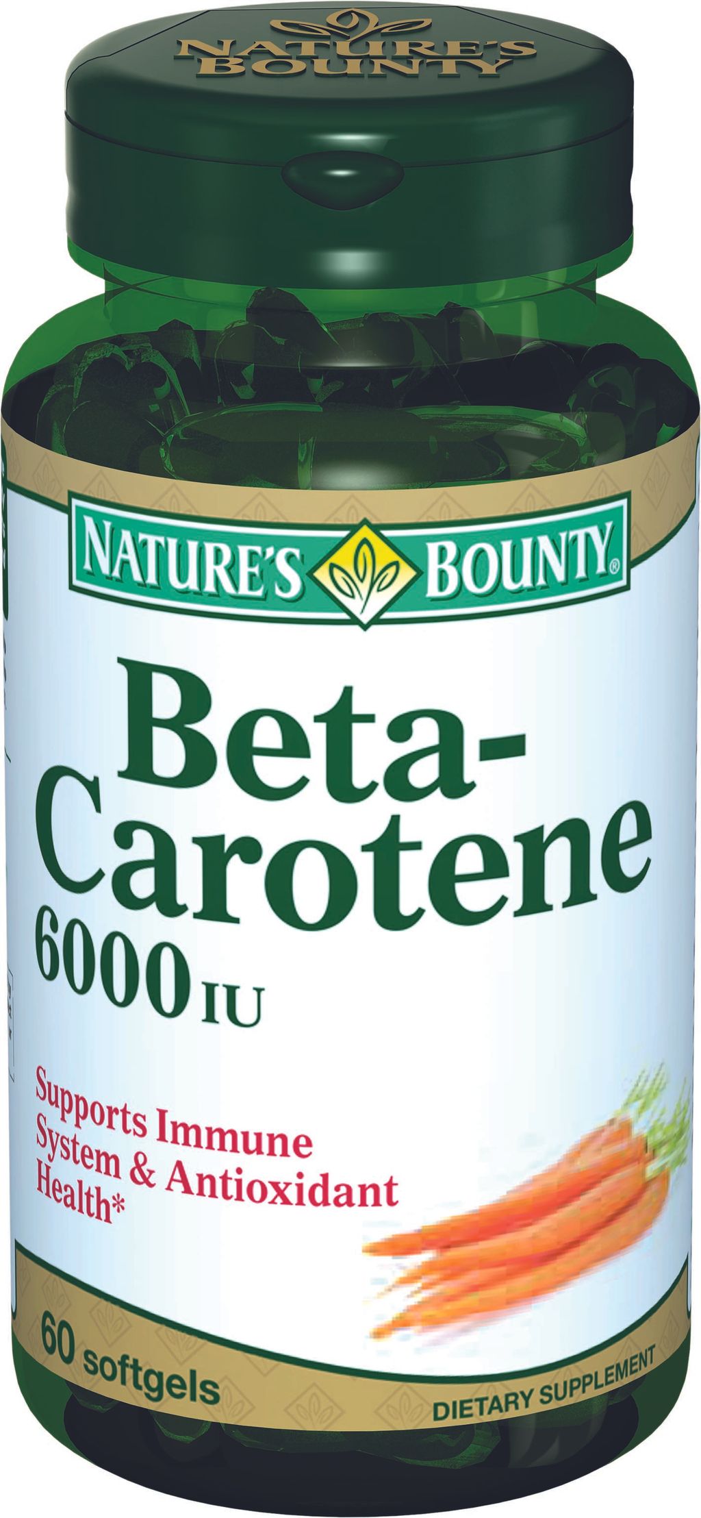 фото упаковки Natures Bounty Бета-каротин 6000 МЕ