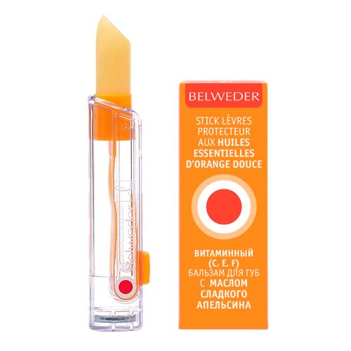 фото упаковки Belweder Бальзам для губ витаминный с маслом сладкого апельсина