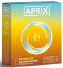 Презервативы Aprix Anatomic, презерватив, анатомической формы, 3 шт.