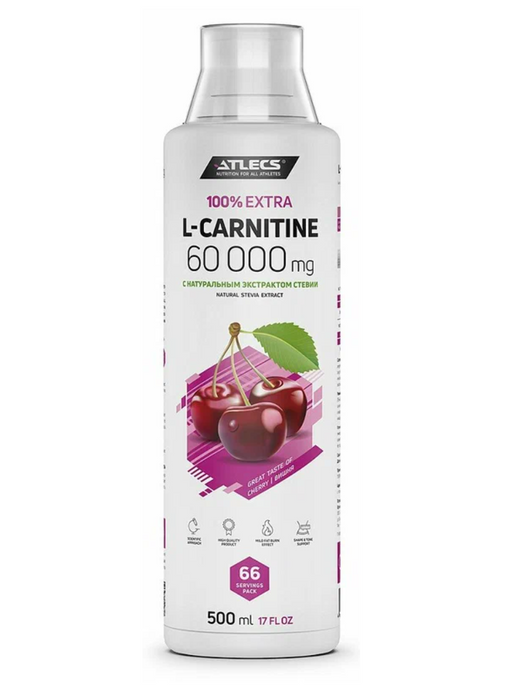 L-карнитин Atlecs, вишня, 500 мл, 1 шт.